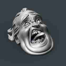 Decapitated Screaming Head