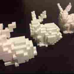 Low-Voxel Stanford Bunny + Voxelization/Minecraft Tutorial