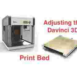 Test Print for Adjusting Davinci 1.0 Heated Bed