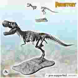 Ağzı açık T-Rex dinozor iskeleti (1) - minyatür figür