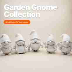 Chubby Garden Gnome Collection – 5 Adorable 3D Printable Characters