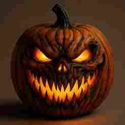 Demonic Pumpkin King - Halloween Horror STL