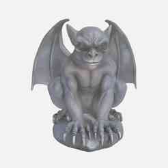 Gothic Gargoyle Statue, Mystical Guardian, Decor Sitting Sculpture Halloween Figurine Ornament