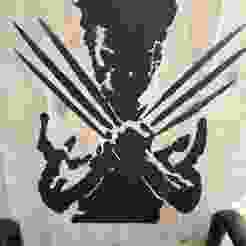 Wolverine wall stencil