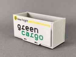 Container Wagon, Green Cargo Lgns 081, in H0 scale (1:87)