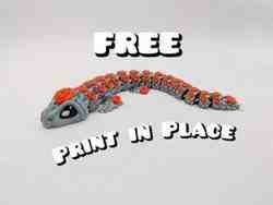 Print-in-Place Articulated flexi Baby-Kristall Drache