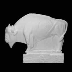 Stone bison (Santillana del Mar, Cantabria, Spain)