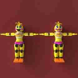 TOY CHICA ,FREDDY'S'DE BEŞ GECE / YERİNDE BASKI OLMADAN