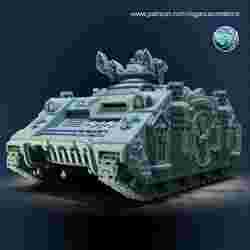 Battle Nun Flamer Tank (28mm compatible wargame proxy)