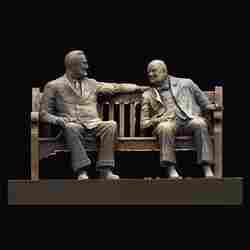 Churchill And Roosevelt Allies Sculpture