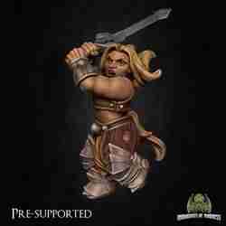 Fiona Longsword [PRE-SUPPORTED] Female Dwarf Fighter