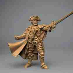 Line soldiers officer