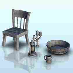 Interior set 7 - Hobbit medieval scenery terrain wargame