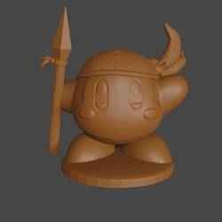 Kirby inspired, Bandana Waddle Dee, Tabletop DnD miniature