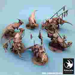 Parasaurolophus mounted by fishermen kenku