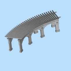 137 Aisles, sunshade corridors, buildings, miniature scene models