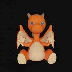 Charizard Doll STL  3D Printable Pokémon Plush-Style Figure