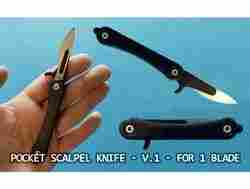 Pocket scalpel knife | folding scalpel knife | (v.2 - for two blades)