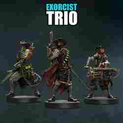 CHARACTERS SET - UNDEAD MONASTERY  - EXORCIST TRIO